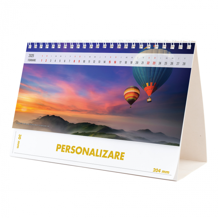 Calendar de birou Peisaje, 12 file, CD [4]