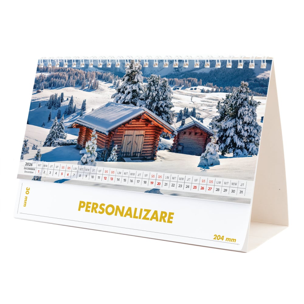 Calendar de birou Peisaje, 12 file, CD [24]