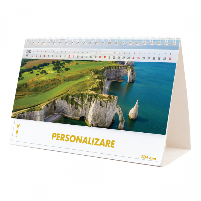Calendar de birou Peisaje, 12 file, CD [10]