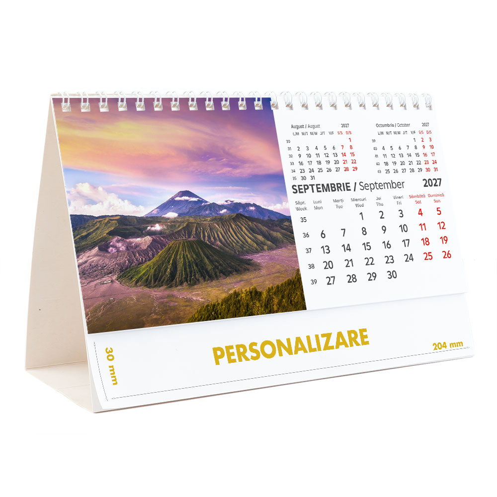 Calendar de birou Peisaje, 12 file, CD [19]