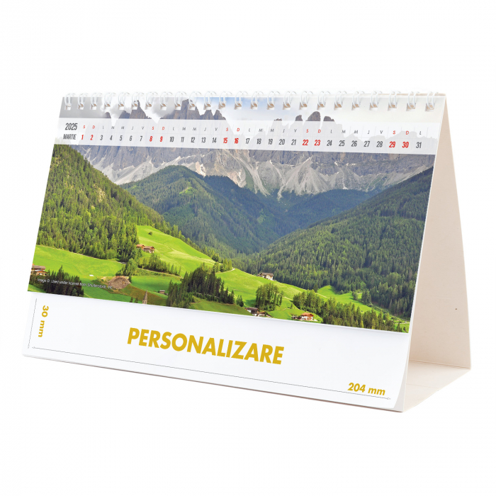 Calendar de birou Peisaje, 12 file, CD [6]