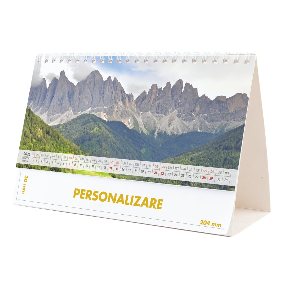 Calendar de birou Peisaje, 12 file, CD [6]