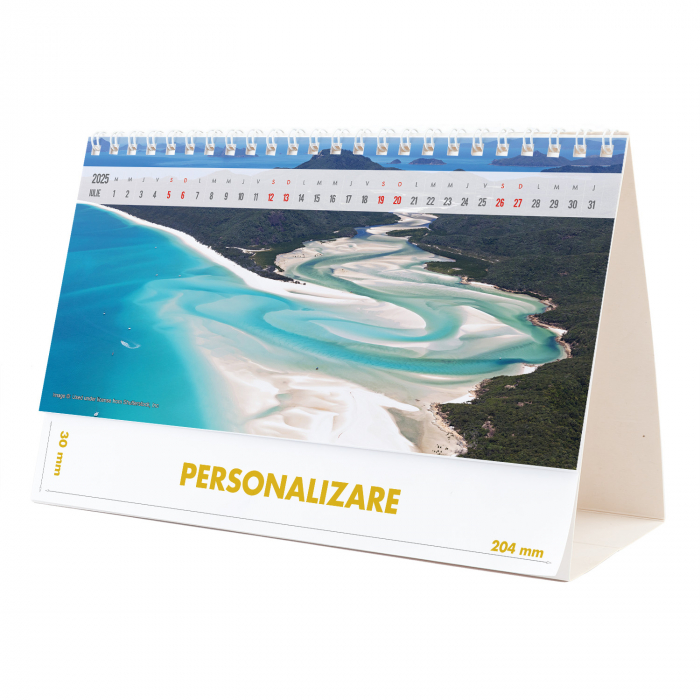 Calendar de birou Peisaje, 12 file, CD [14]