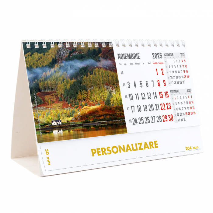 Calendar de birou Peisaje, 12 file, CD [23]