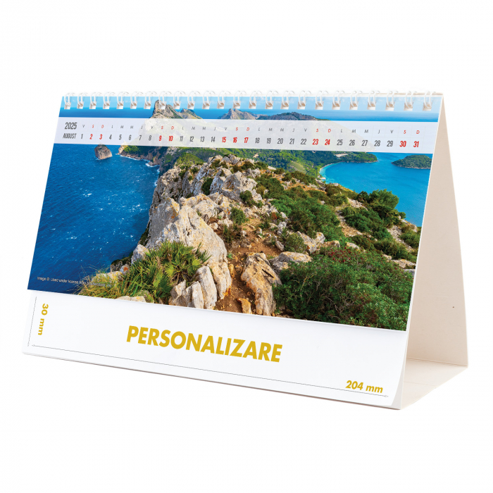 Calendar de birou Peisaje, 12 file, CD [16]