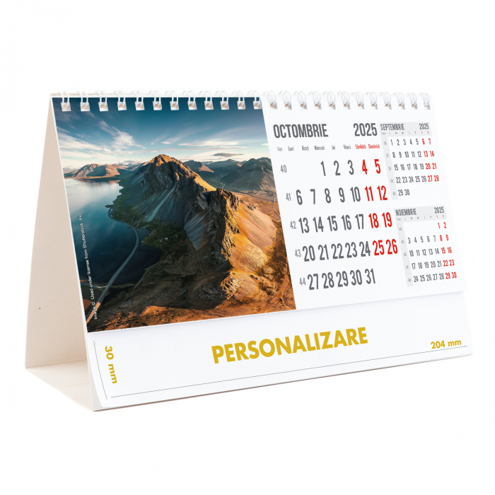 Calendar de birou Peisaje, 12 file, CD [21]