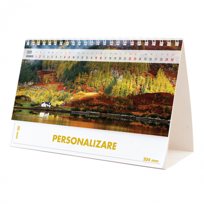 Calendar de birou Peisaje, 12 file, CD [22]