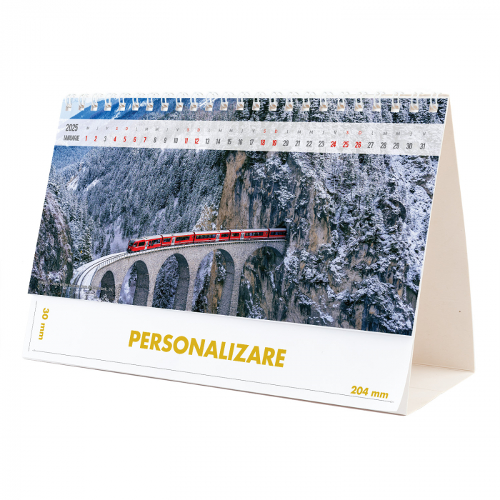 Calendar de birou Peisaje, 12 file, CD [2]