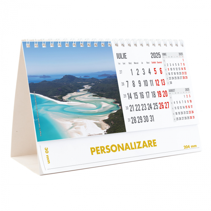 Calendar de birou Peisaje, 12 file, CD [15]
