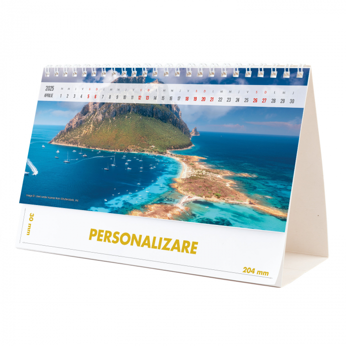 Calendar de birou Peisaje, 12 file, CD [8]