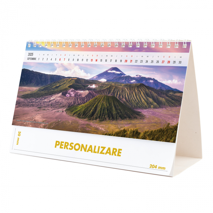 Calendar de birou Peisaje, 12 file, CD [18]