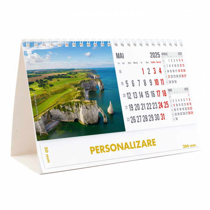Calendar de birou Peisaje, 12 file, CD [11]