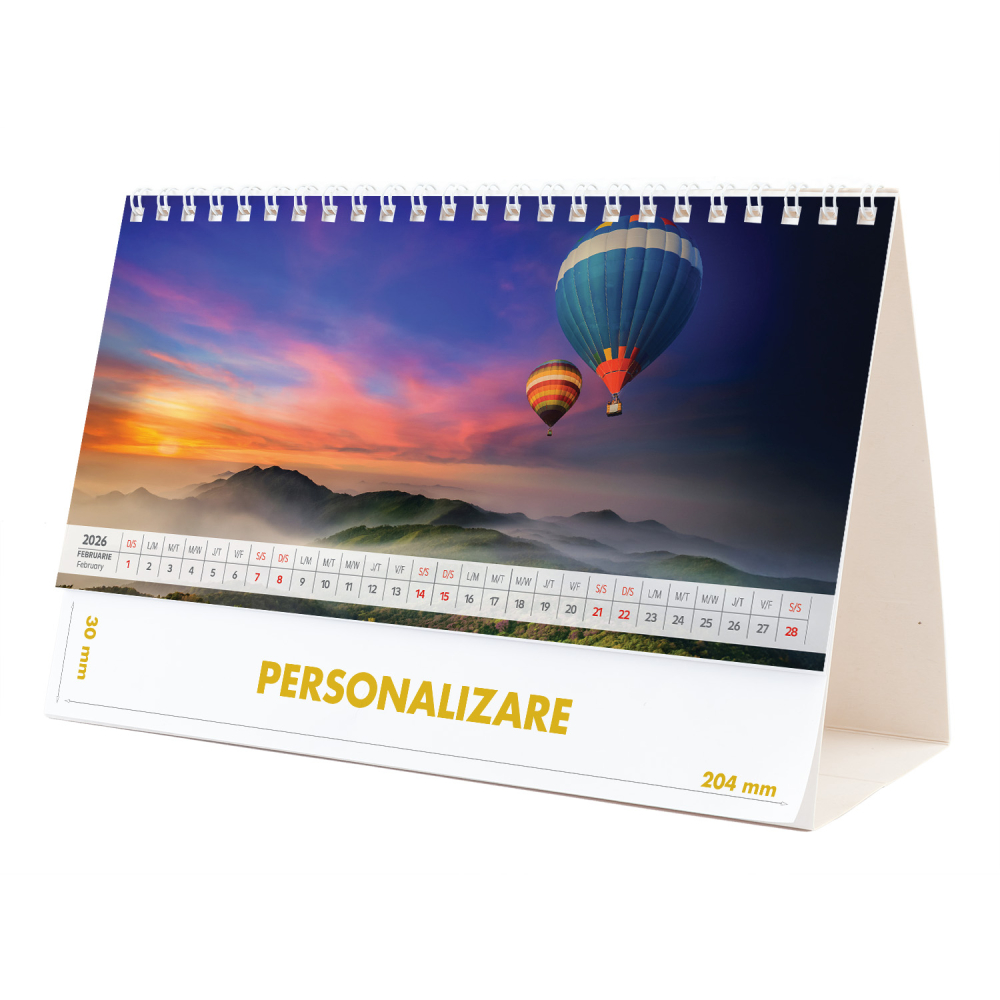 Calendar de birou Peisaje, 12 file, CD [4]