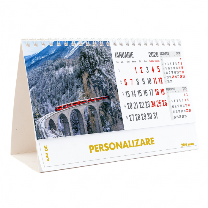 Calendar de birou Peisaje, 12 file, CD [3]