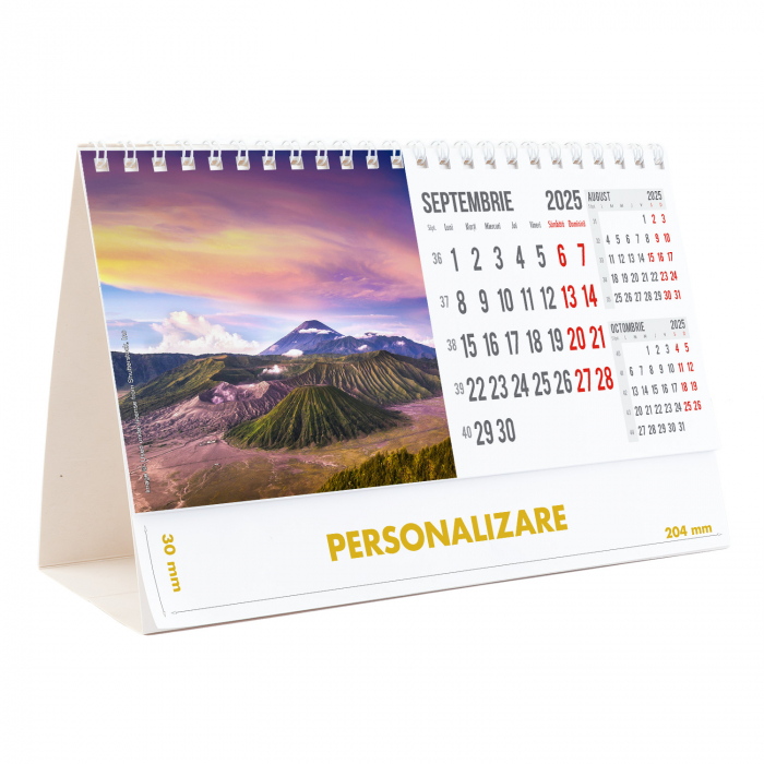 Calendar de birou Peisaje, 12 file, CD [19]