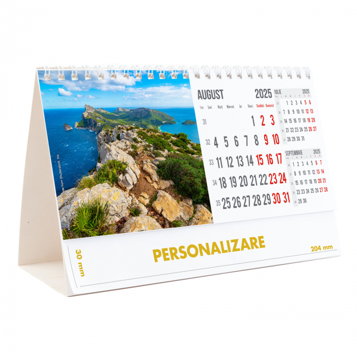 Calendar de birou Peisaje, 12 file, CD [17]