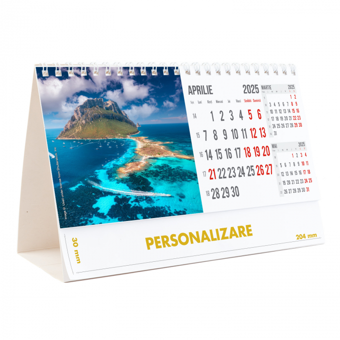 Calendar de birou Peisaje, 12 file, CD [9]