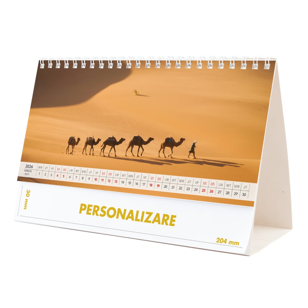 Calendar de birou Peisaje, 12 file, CD [8]