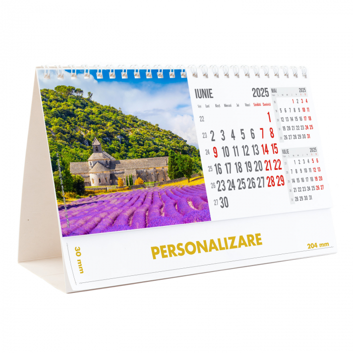 Calendar de birou Peisaje, 12 file, CD [13]
