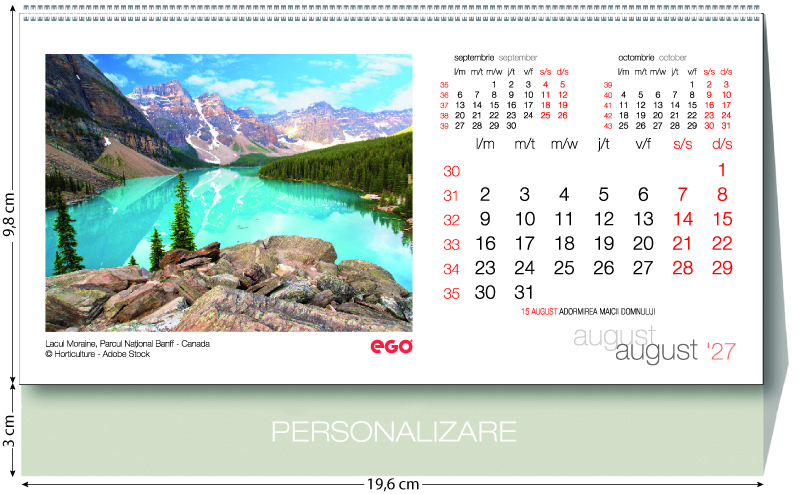 Calendar de birou Peisaje,CA [2]