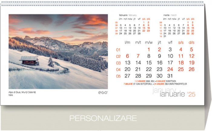Calendar de birou Peisaje,CA [2]