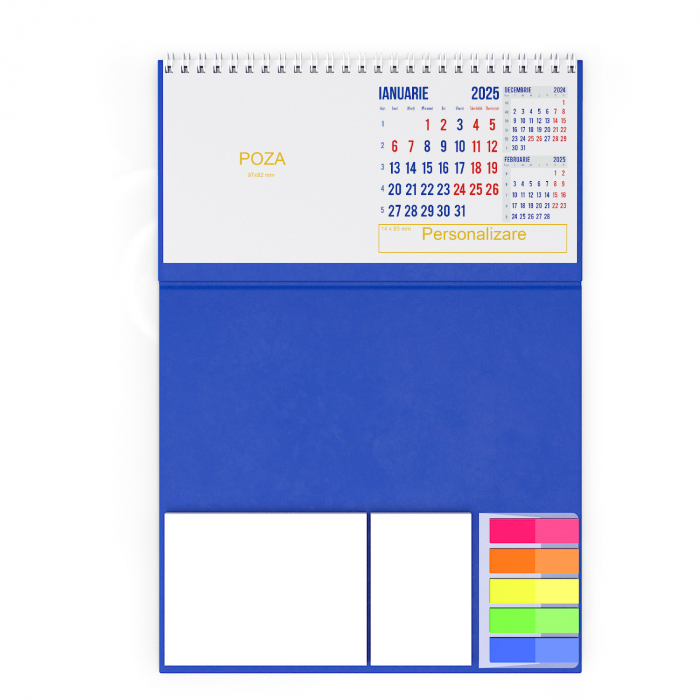 Calendar de birou personalizat, notite, Clasic2 [3]
