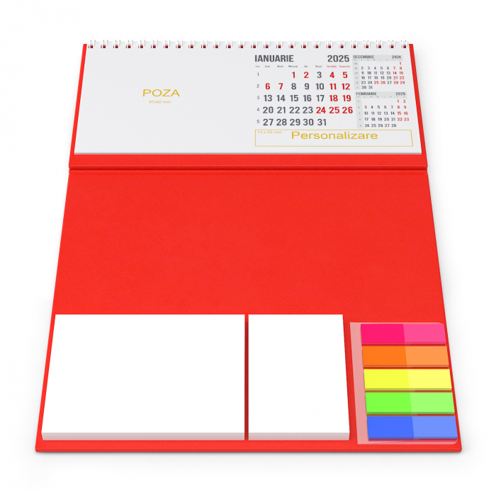Calendar de birou personalizat, notite, Clasic2 [7]