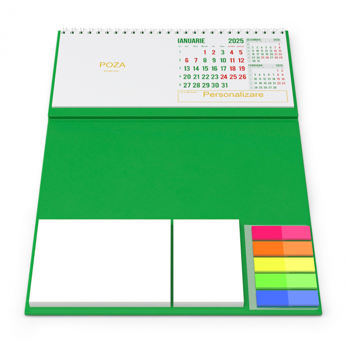 Calendar de birou personalizat, notite, Clasic2 [8]