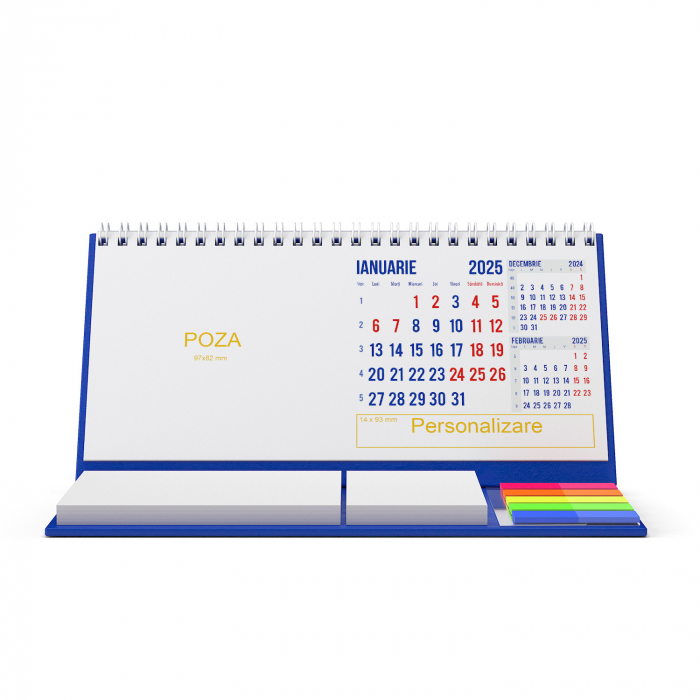 Calendar de birou personalizat, notite, Clasic2 [5]