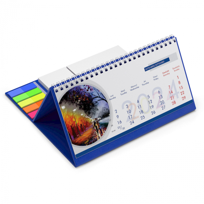 Calendar de birou personalizat cu notite Colors of Life