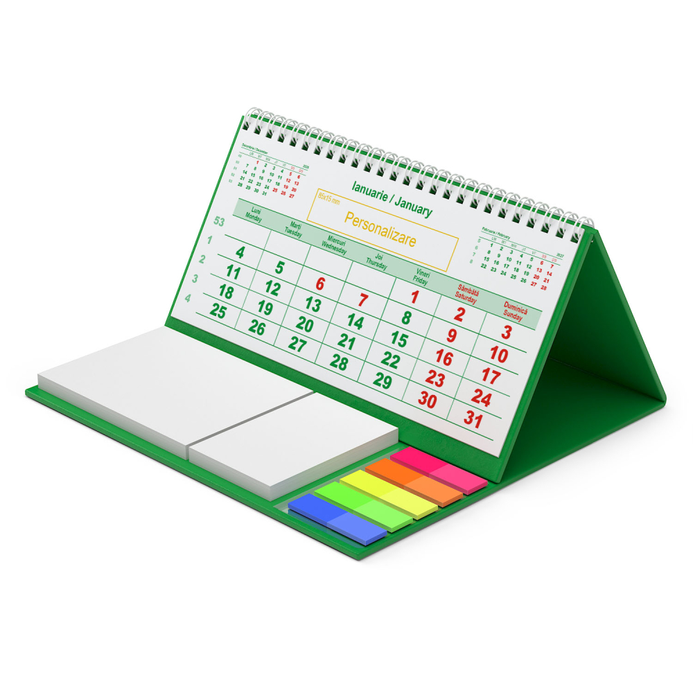 Calendar de birou personalizat, notite, Clasic 1 [4]