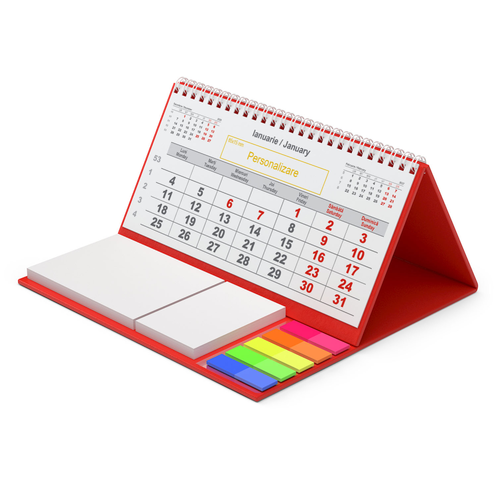 Calendar de birou personalizat, notite, Clasic 1 [3]