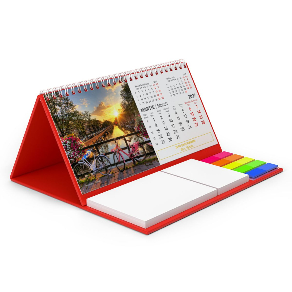 Calendar de birou personalizat, notite, Europa [11]