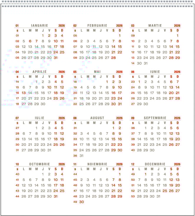 Calendar de birou Prisma, PU, CA [4]