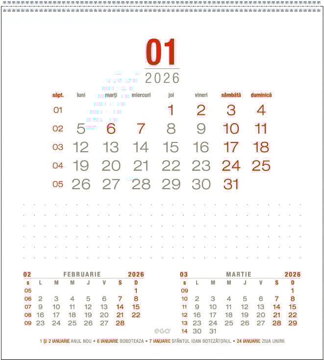 Calendar de birou Prisma, PU, CA [3]