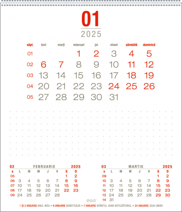 Calendar de birou Prisma, PVC, CA [5]