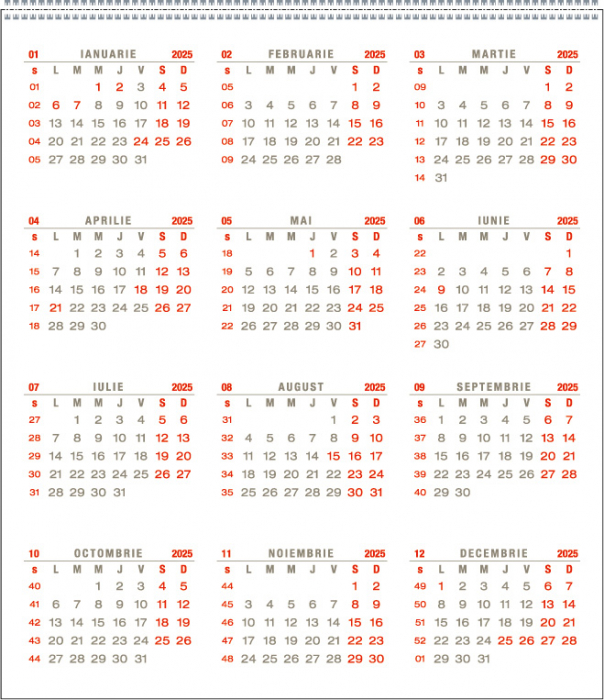 Calendar de birou Prisma, PVC, CA [6]