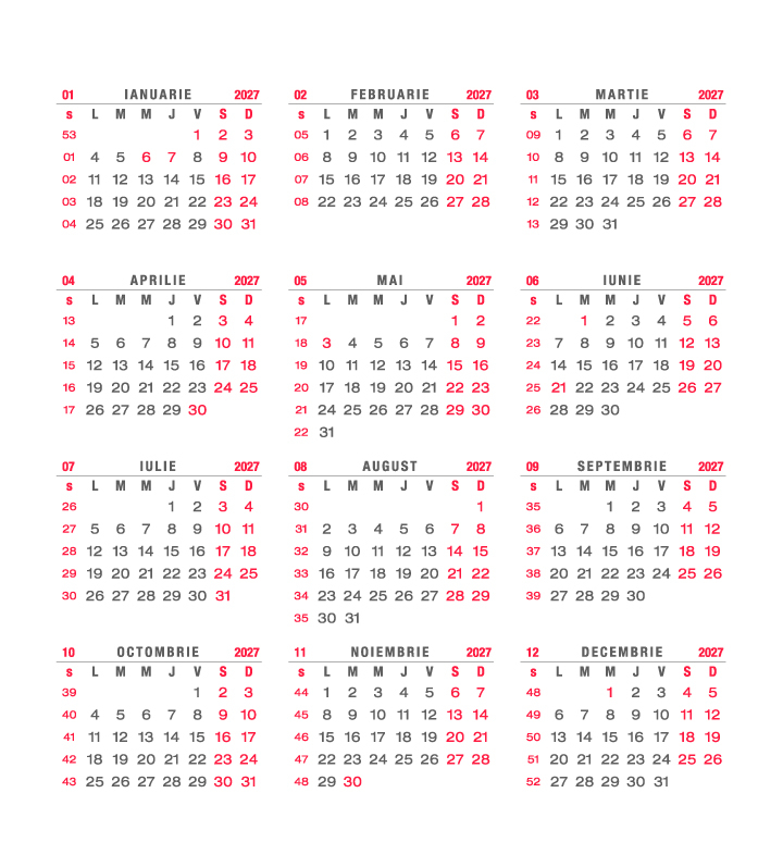 Calendar de birou Prisma, PVC, CA [4]