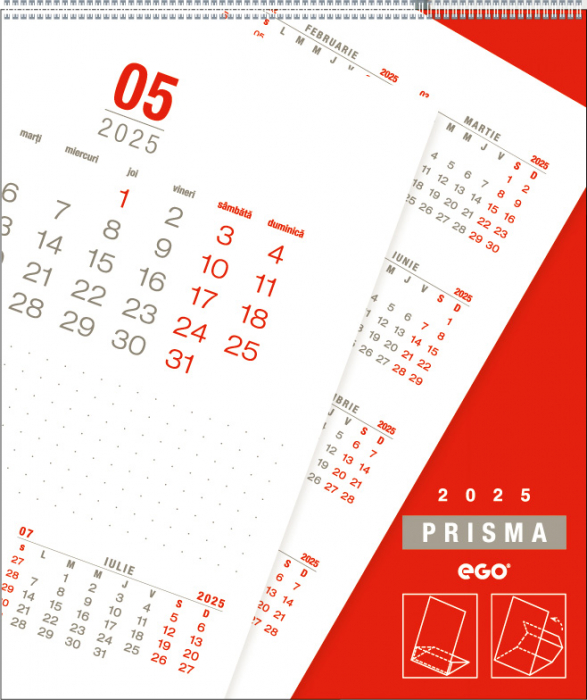 Calendar de birou Prisma, PVC, CA [4]
