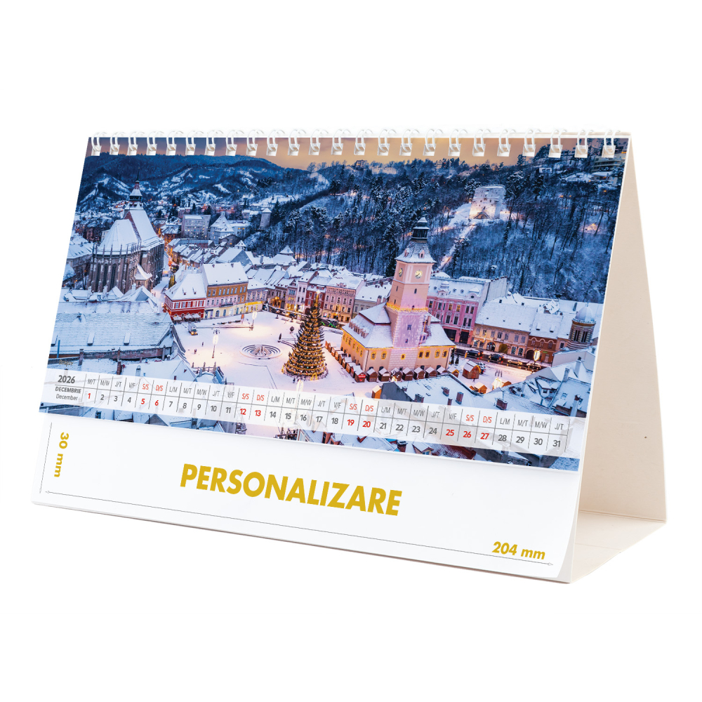 Calendar de birou Romania - comori nepretuite , 12 file, CD [24]