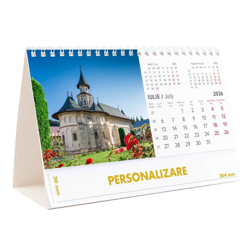 Calendar de birou Romania - comori nepretuite , 12 file, CD [15]