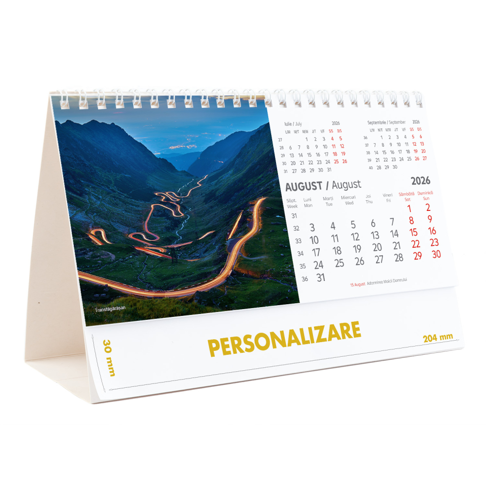 Calendar de birou Romania - comori nepretuite , 12 file, CD [17]