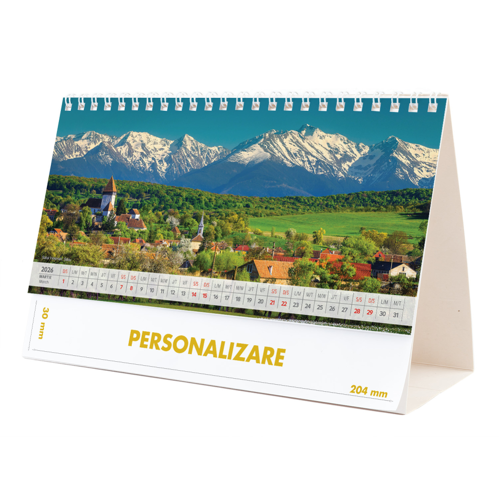 Calendar de birou Romania - comori nepretuite , 12 file, CD [6]