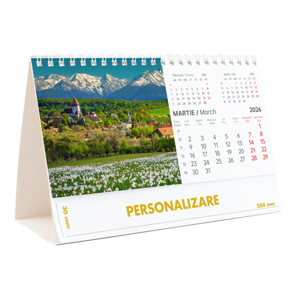 Calendar de birou Romania - comori nepretuite , 12 file, CD [7]