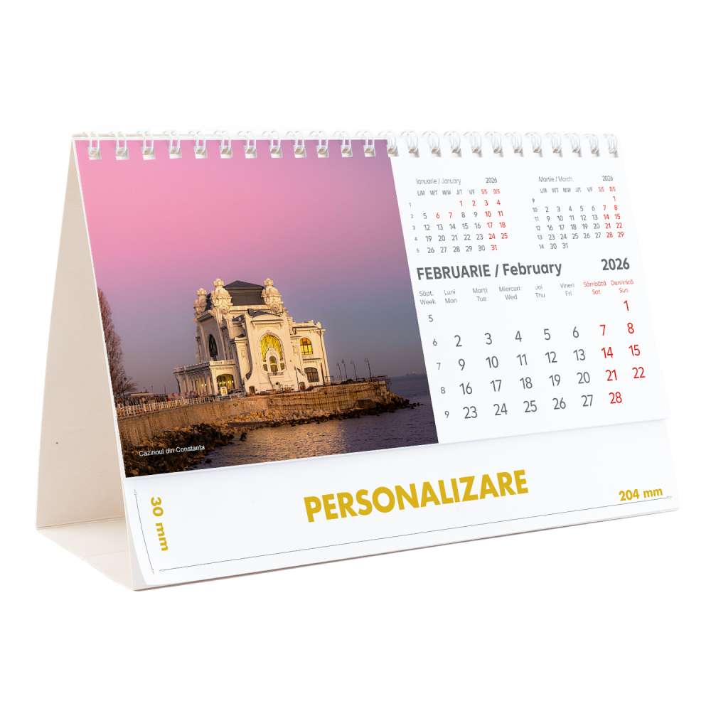 Calendar de birou Romania - comori nepretuite , 12 file, CD [5]