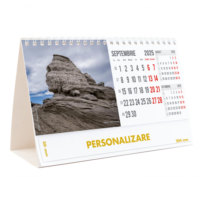 Calendar de birou Romania, 12 file, CD [19]