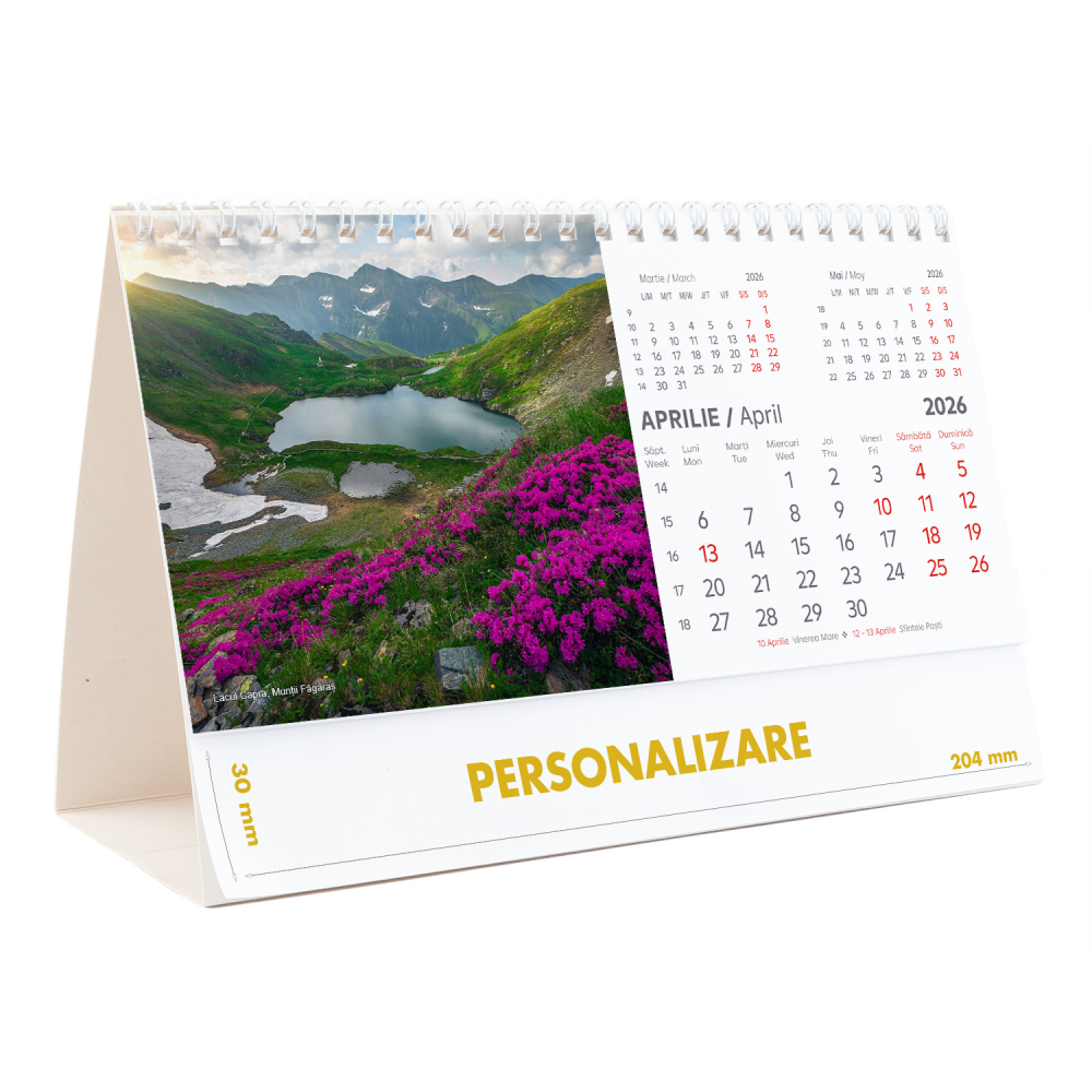 Calendar de birou Romania - comori nepretuite , 12 file, CD [9]