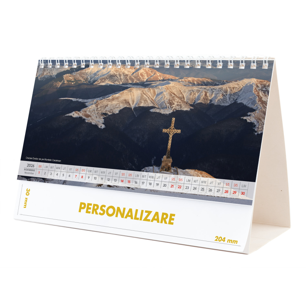 Calendar de birou Romania - comori nepretuite , 12 file, CD [22]