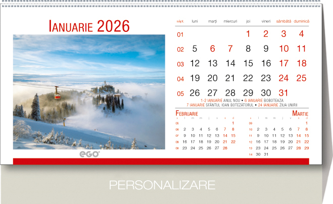 Calendar de birou Romania, CA [2]