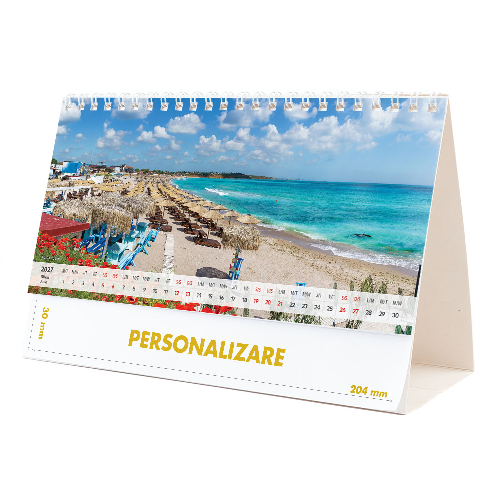 Calendar de birou Romania - comori nepretuite , 12 file, CD [12]